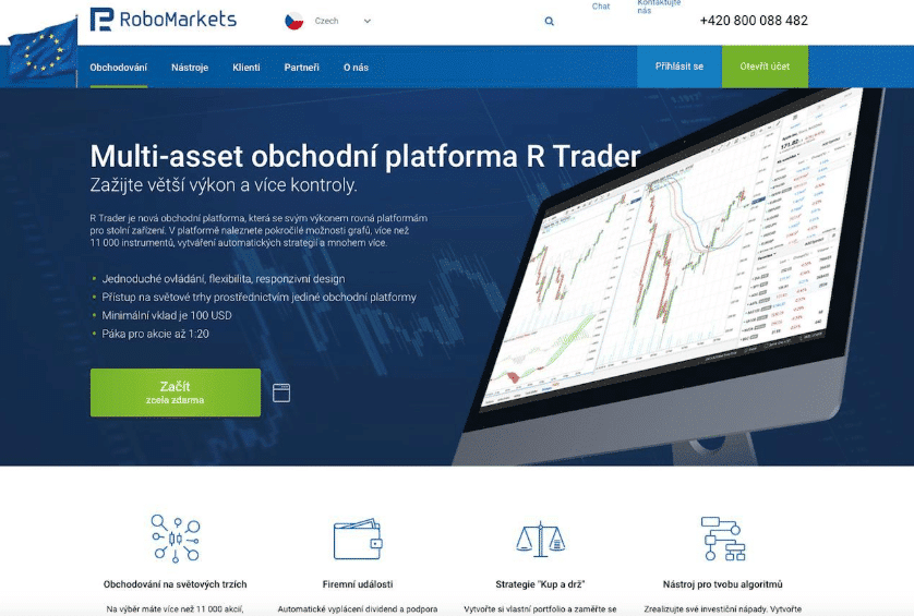 Robomarkets poskytuje výběr z mnoha obchodních platforem.
