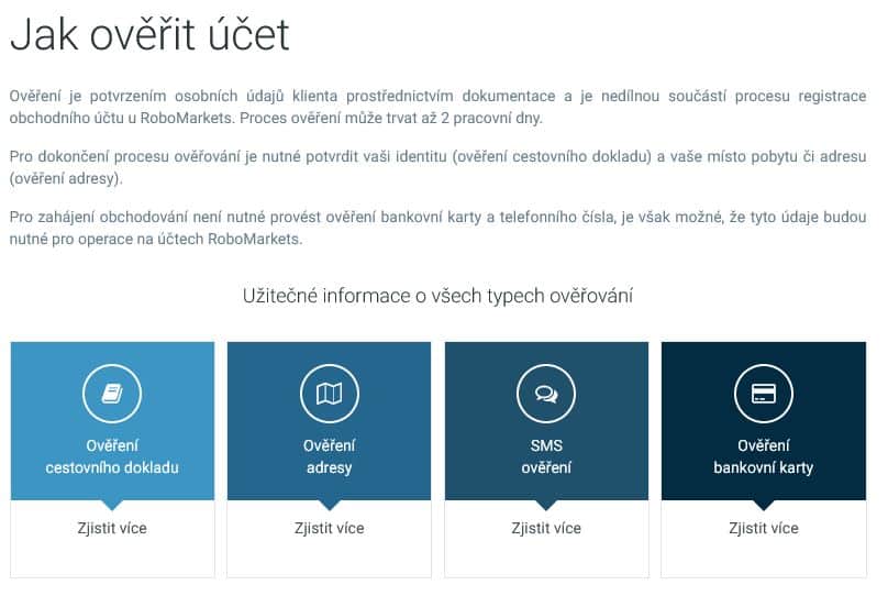 KYC na robomarkets