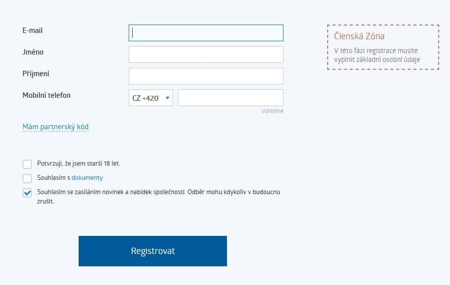 Registrace na robomarkets