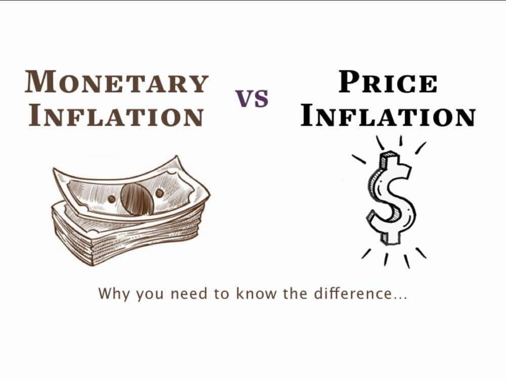 Měnová inflace vs. cenová inflace.
