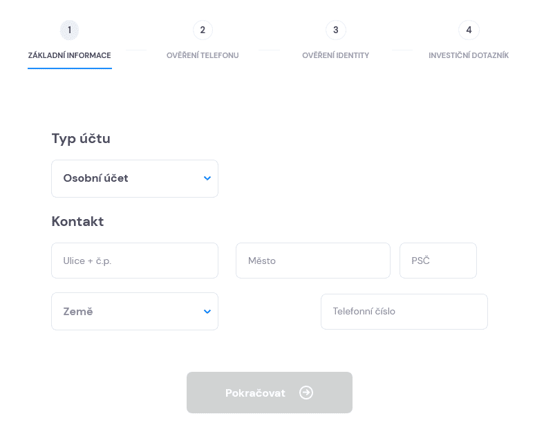 Ověření identity na coinmate