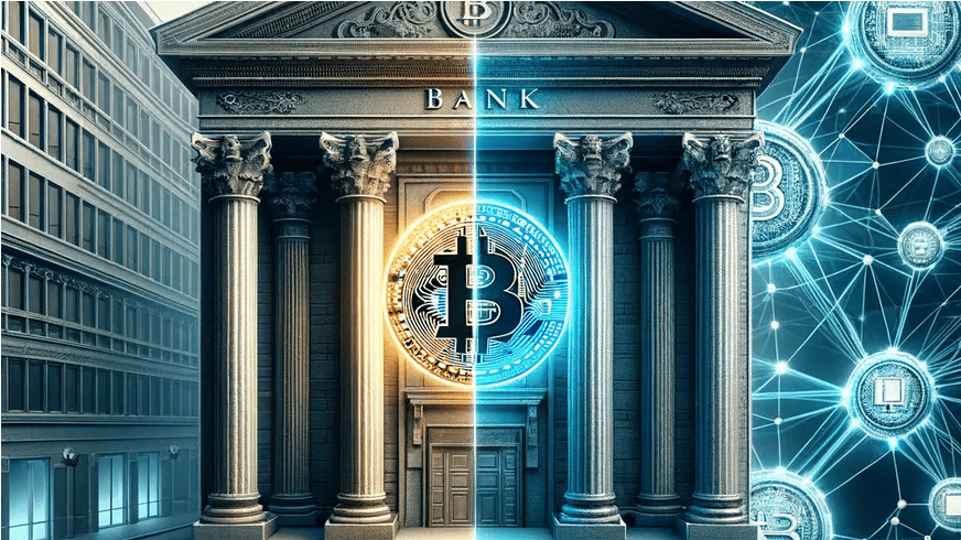 Bitcoin neobsahuje žádnou centrální autoritu, která by měla rozhodovací právo pro potvrzení nebo zamítnutí transakce. Zdroj: Dall-E