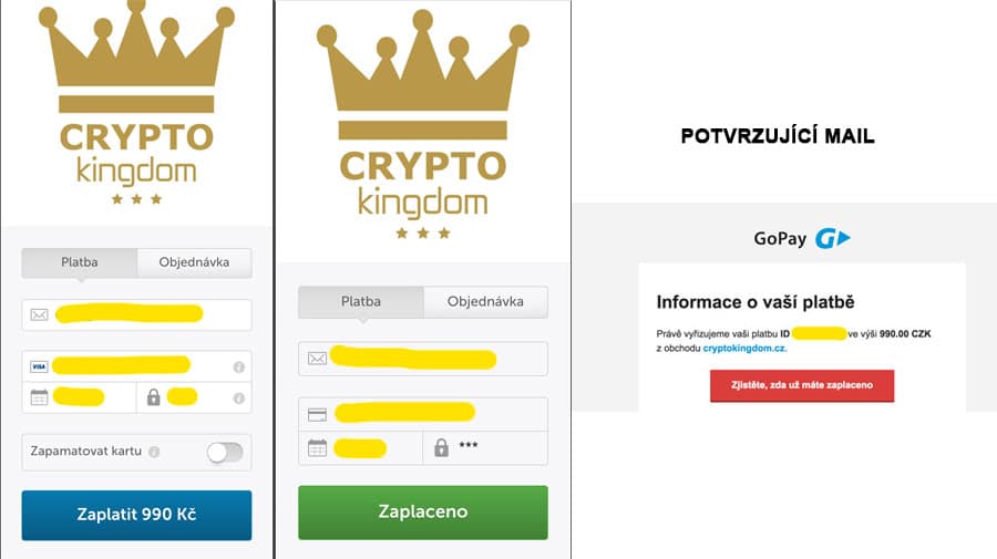 crypto kingdom platba