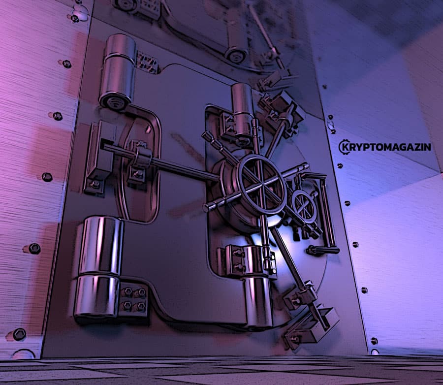 sejf banky krypto trezor