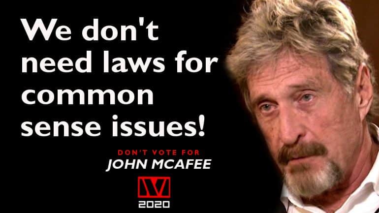 mcafee president 2020