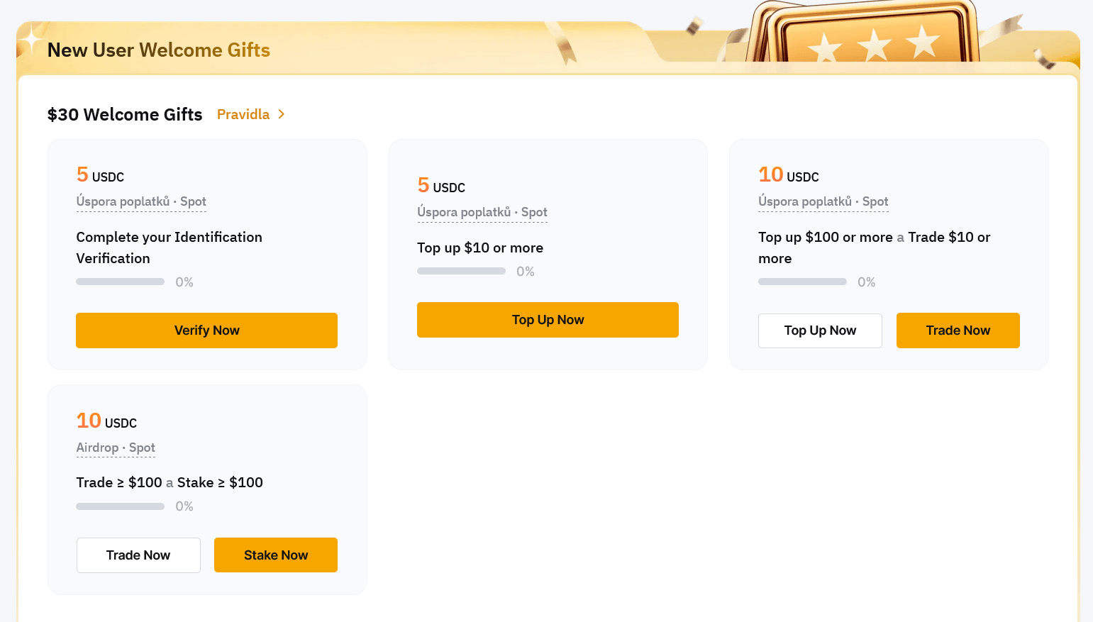 Uvítací bonusy pro nové obchodníky na Bybit.