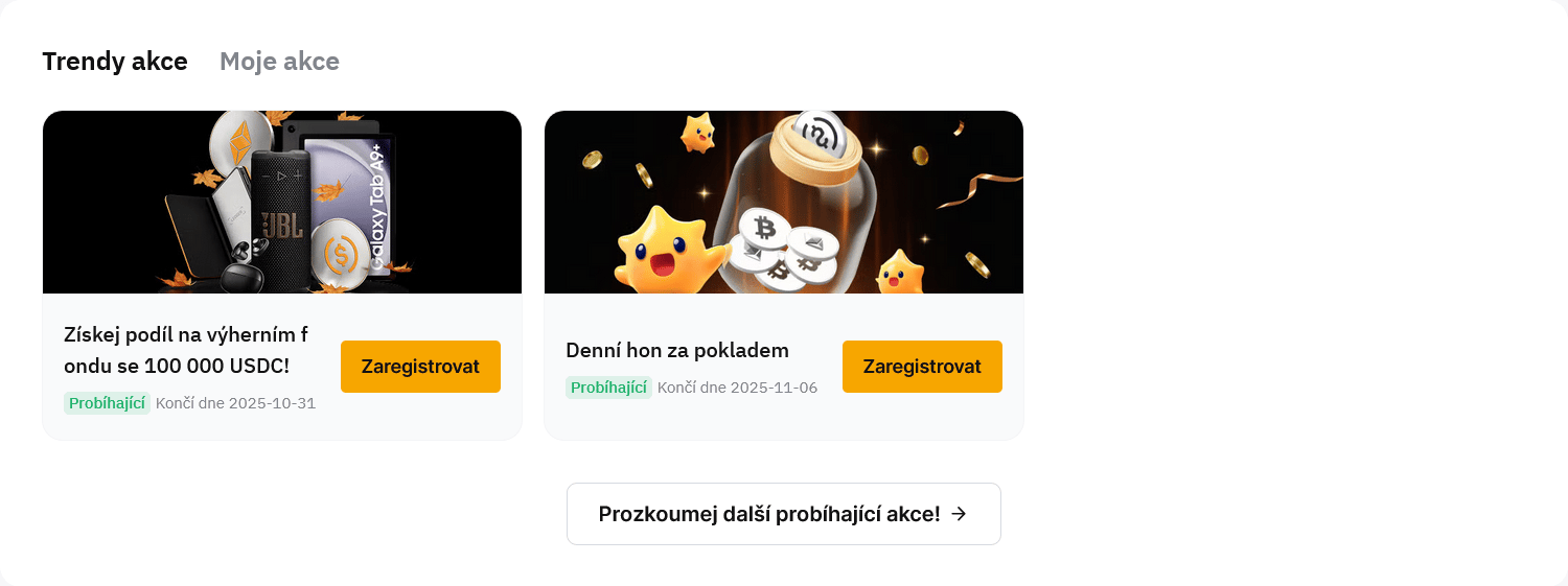 Trendy akce v době psaní této Bybit recenze