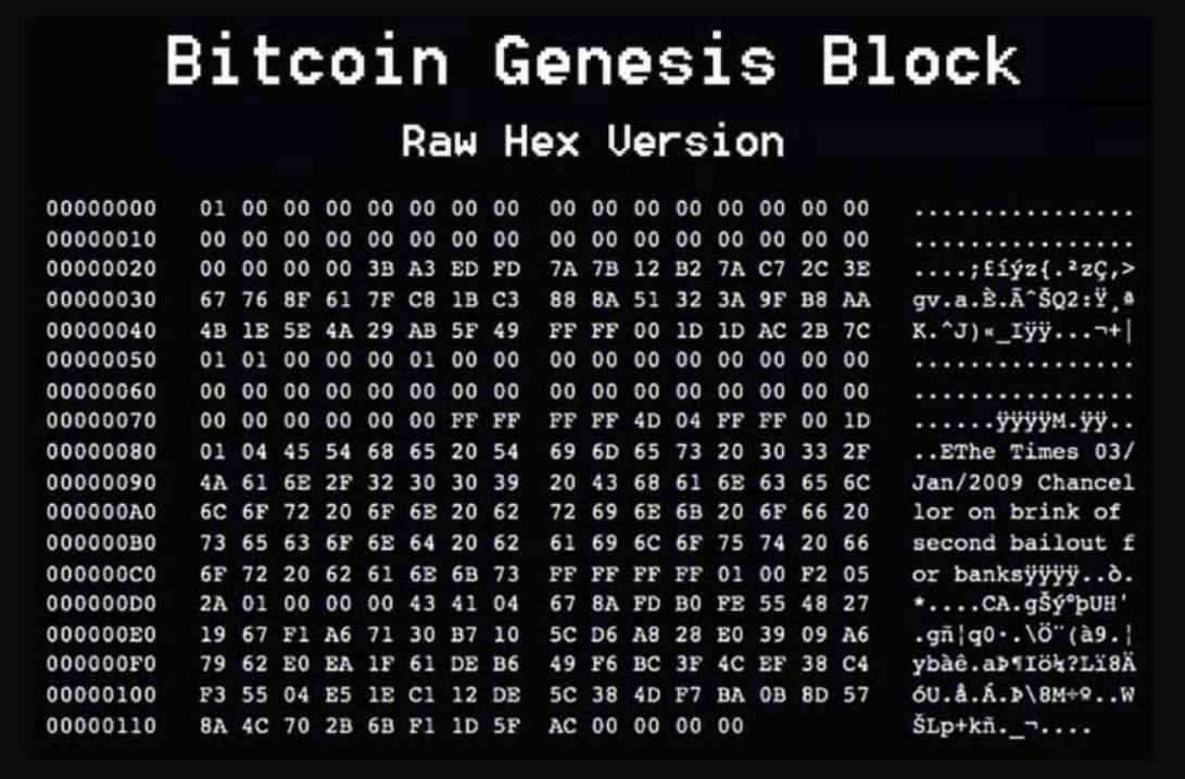 Bitcoin Genesis Block - „Chancellor on brink of second bailout for banks".