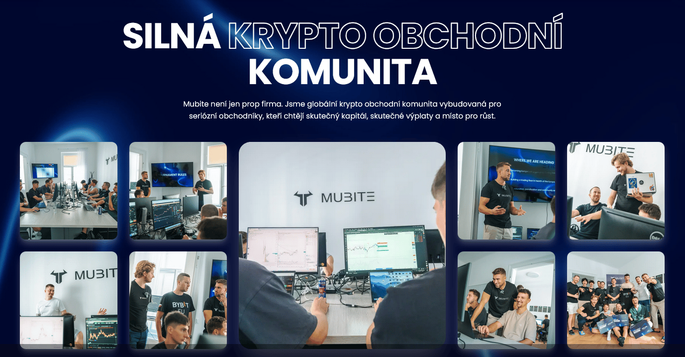 Vytvoření silné komunity je jednou z klíčových cílů Mubite.