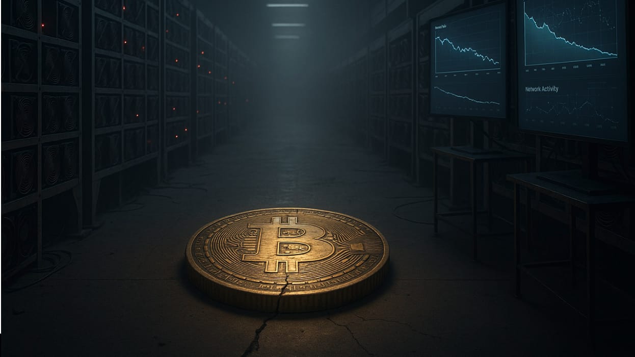 Bitcoin ztrácí dech: síťová aktivita i tržní momentum slábnou