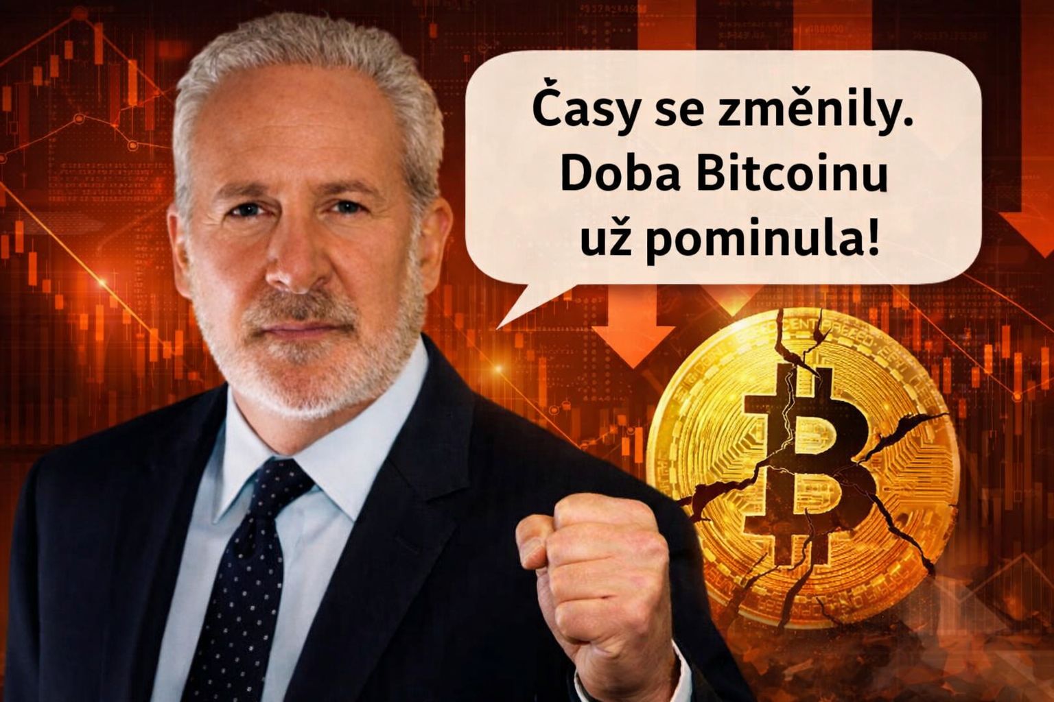 Věčný kritik Bitcoinu a zastánce zlata má naprosto jasný pohled na věc.