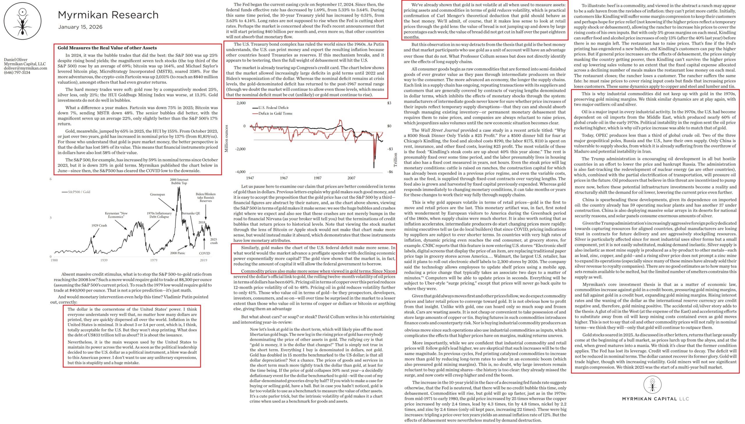 Myrmikan research report, 