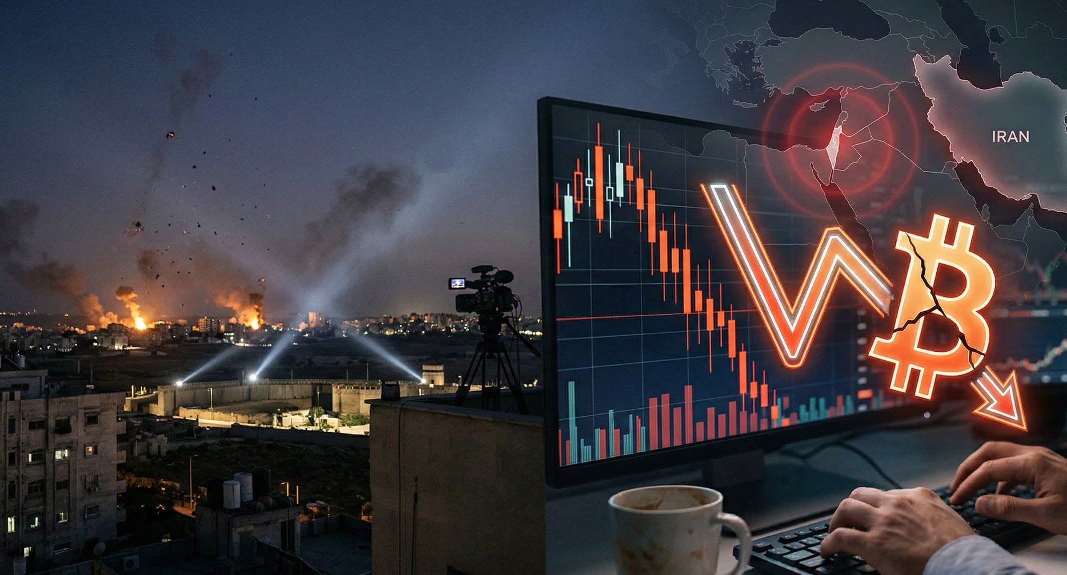 Izraelský úder na Írán vyvolal pokles bitcoinu