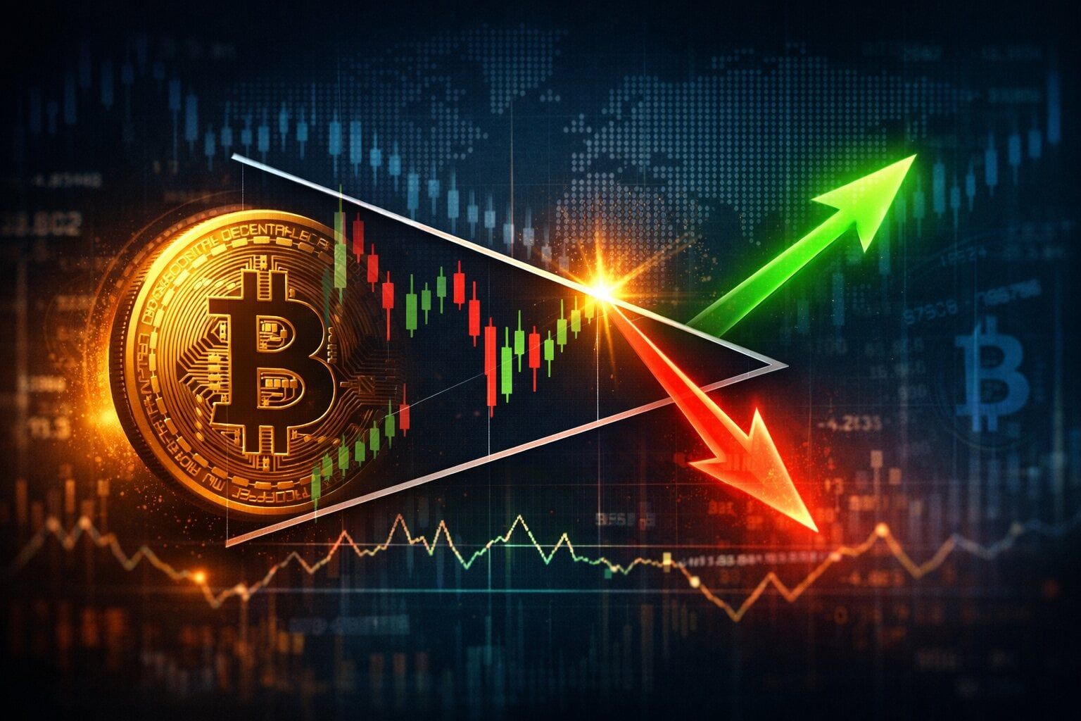 Technická analýza u bitcoinu předpovídá výrazný pohyb