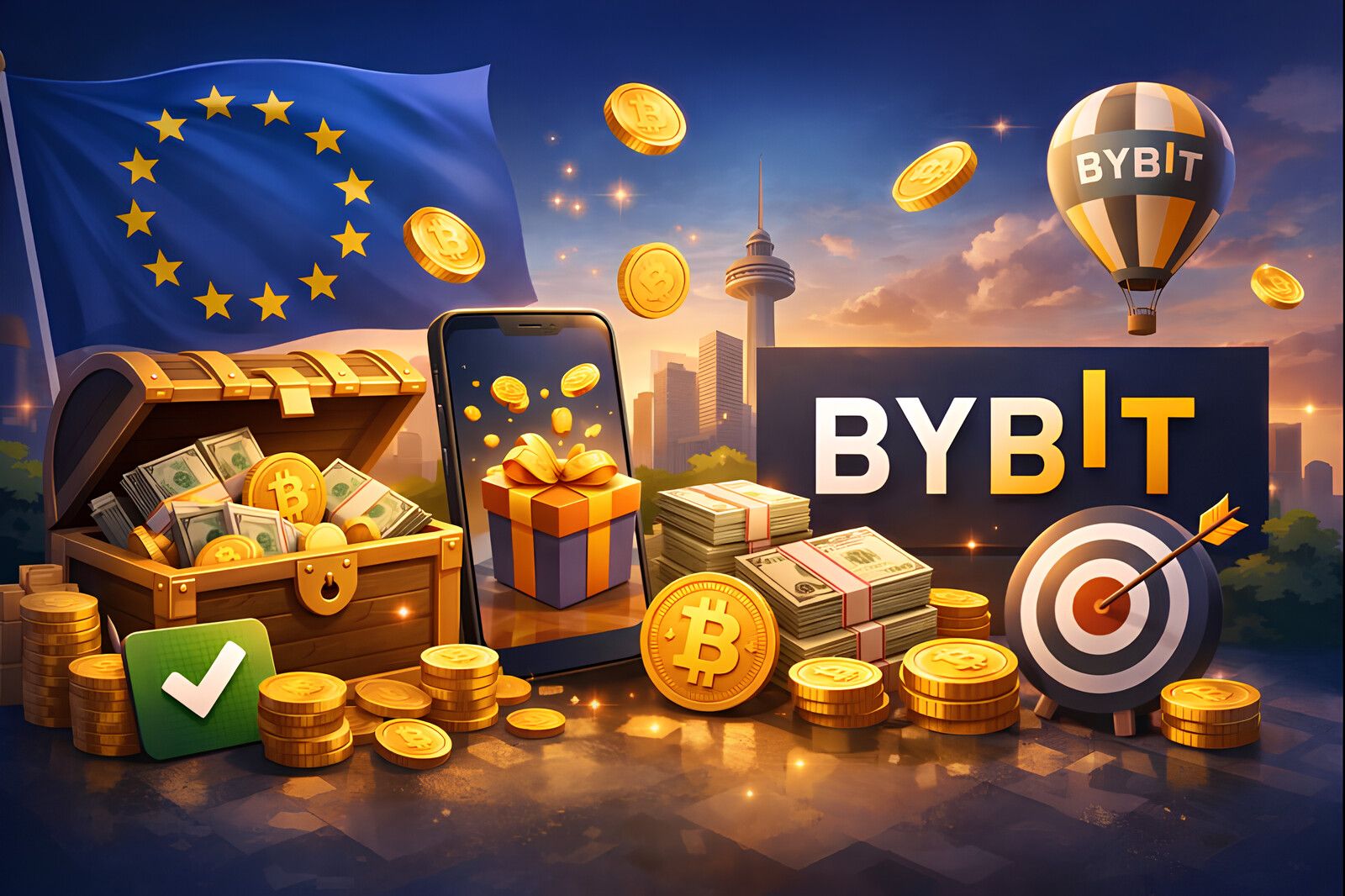 Bybit EU rozdává odměny: Získejte 50 USD na bonusech!