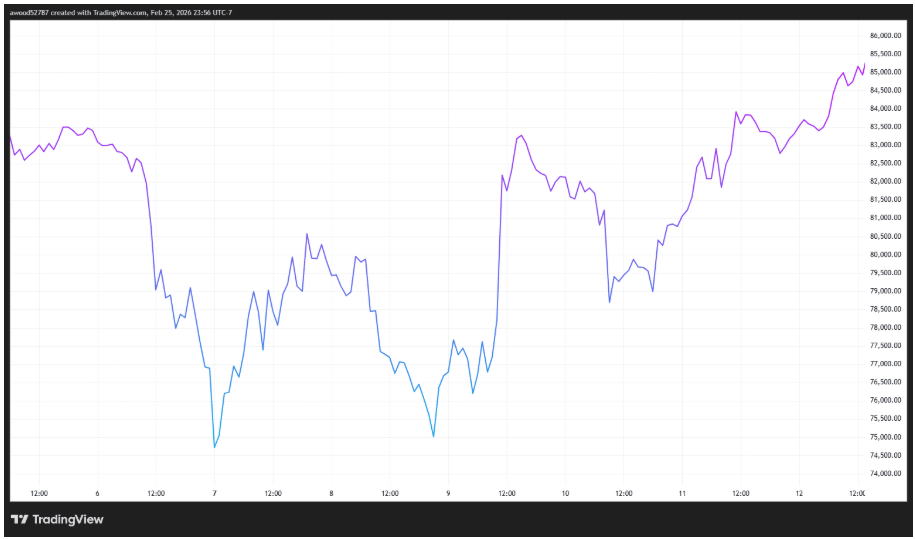 Bitcoin, stejně jako většina trhů, zpočátku utrpěl po oznámení cel.