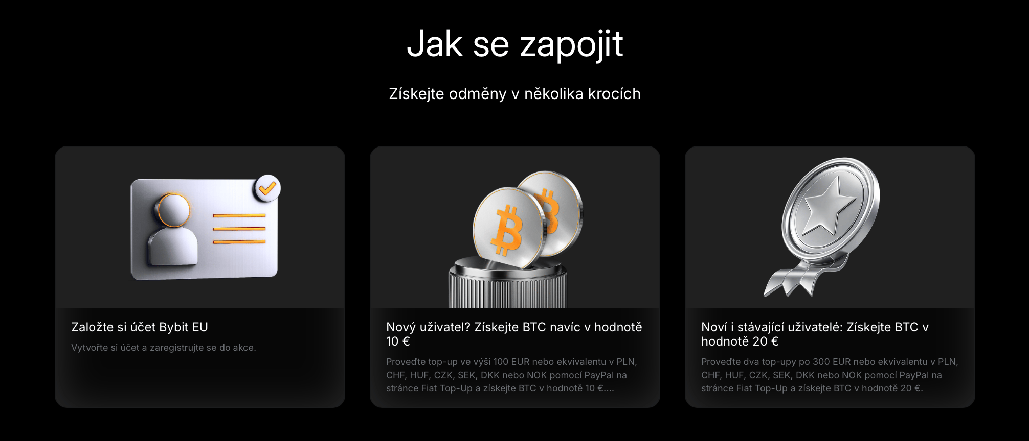 Do akce se mohou zapojit i stávající uživatelé. Zdroj: bybit.eu