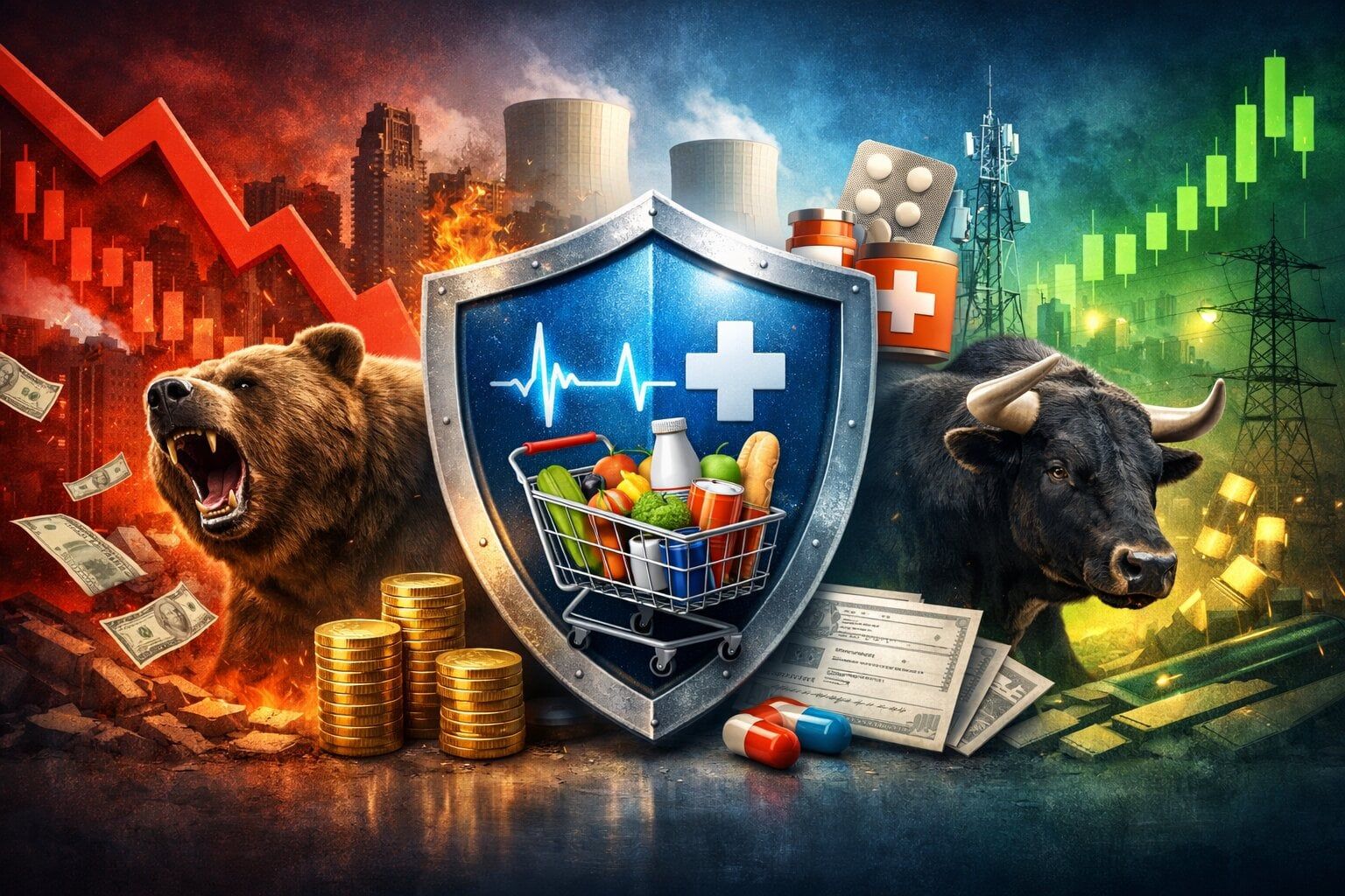 Panikaříte kvůli volatilitě na trhu? Tyhle defenzivní akcie ochrání vaše portfolio!