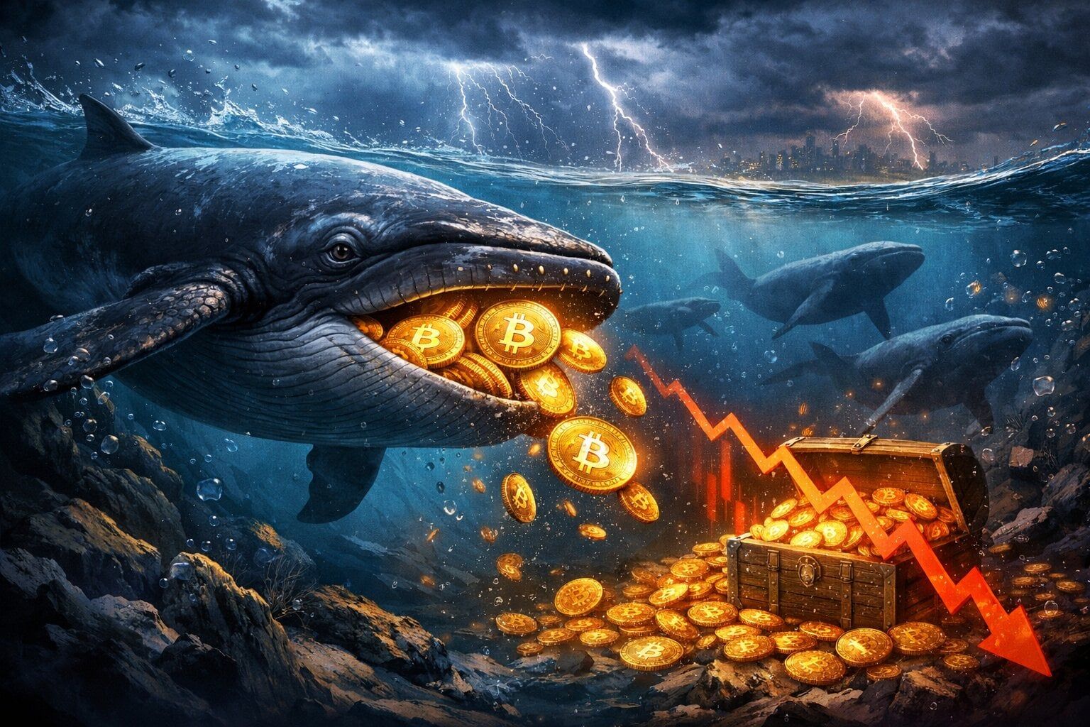 Bitcoinové velryby začínají ve velkém akumulovat. Dočkáme se brzy změny trendu?