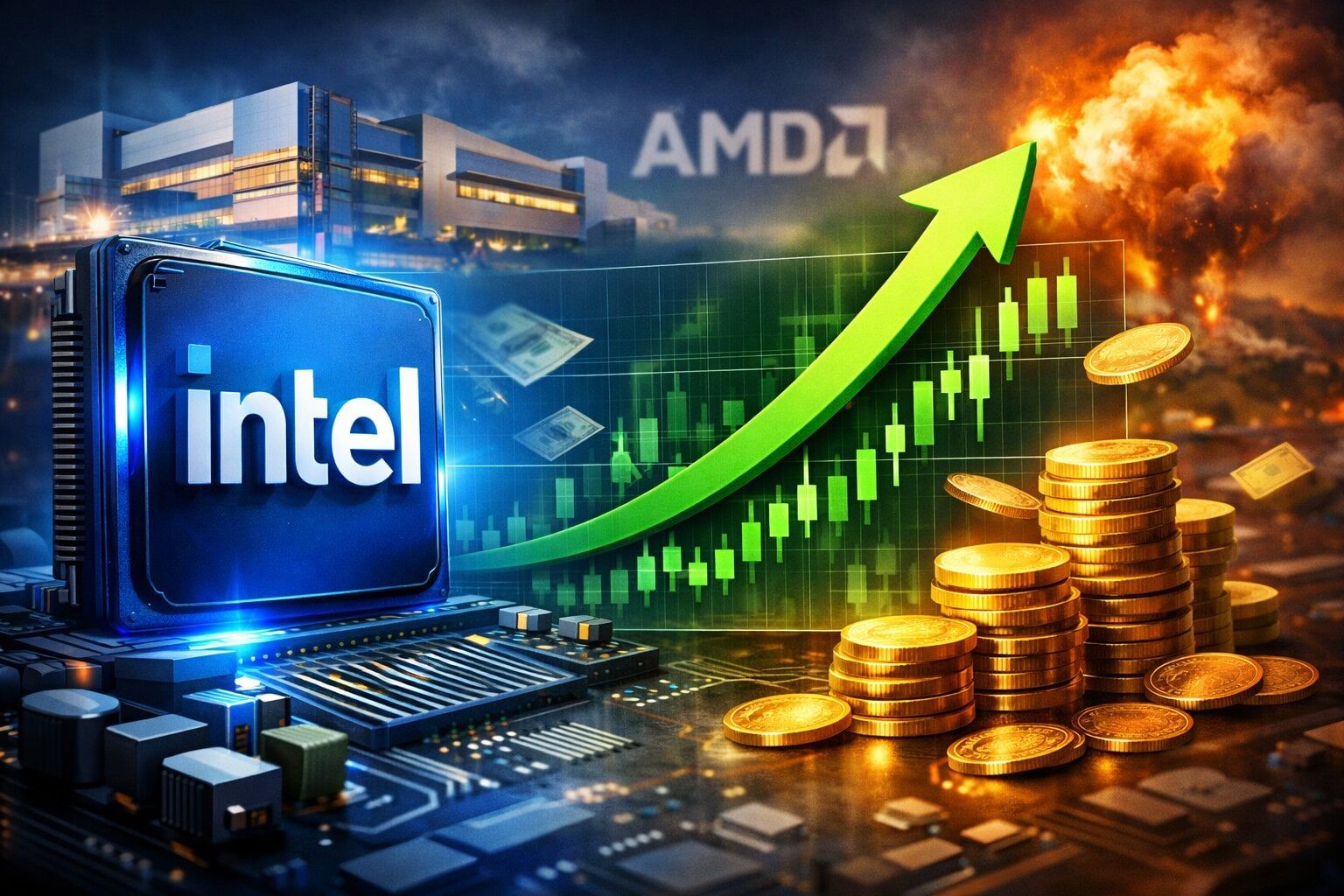Fiktivní zpráva způsobila růst akcie Intel o 10 %