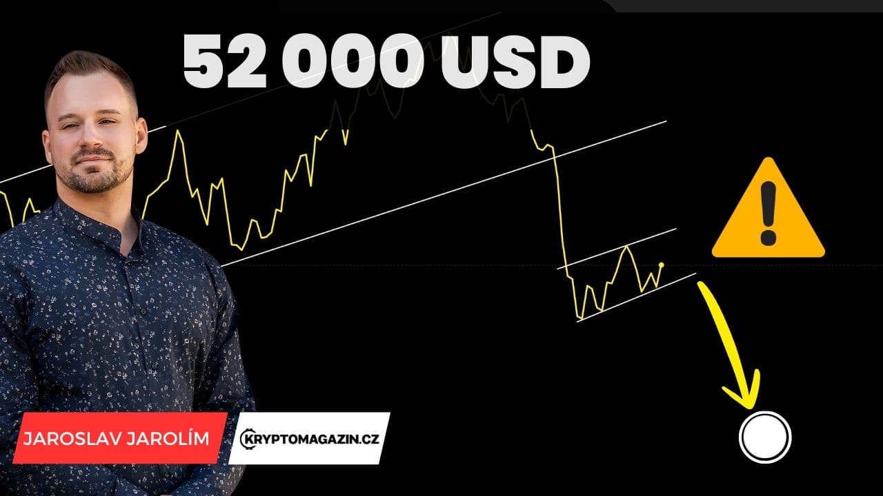 Bitcoin je krůček od propadu na 52 000 USD