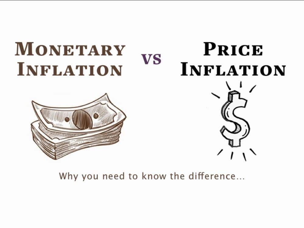 Měnová inflace vs. cenová inflace. 