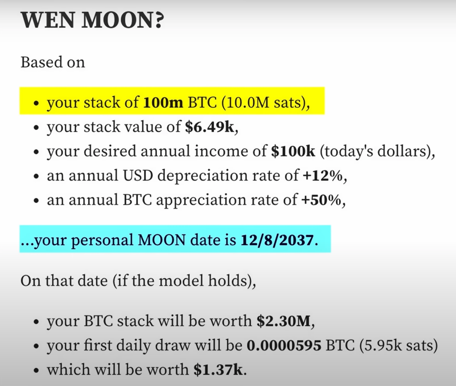 Predikce hodnoty BTC - Zdroj: SimplyBitcoin na sociální síti X