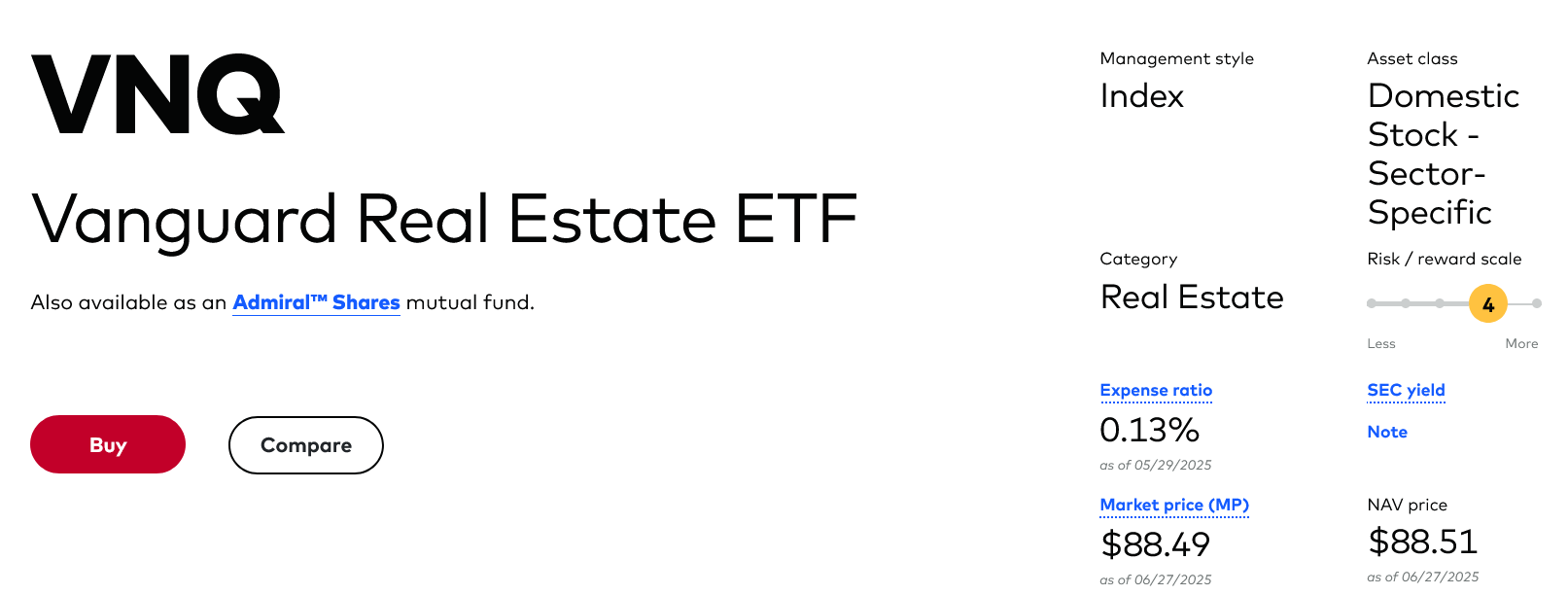 Podrobné informace o fondu VNG naleznete na oficiálních webových stránkách Vanguard