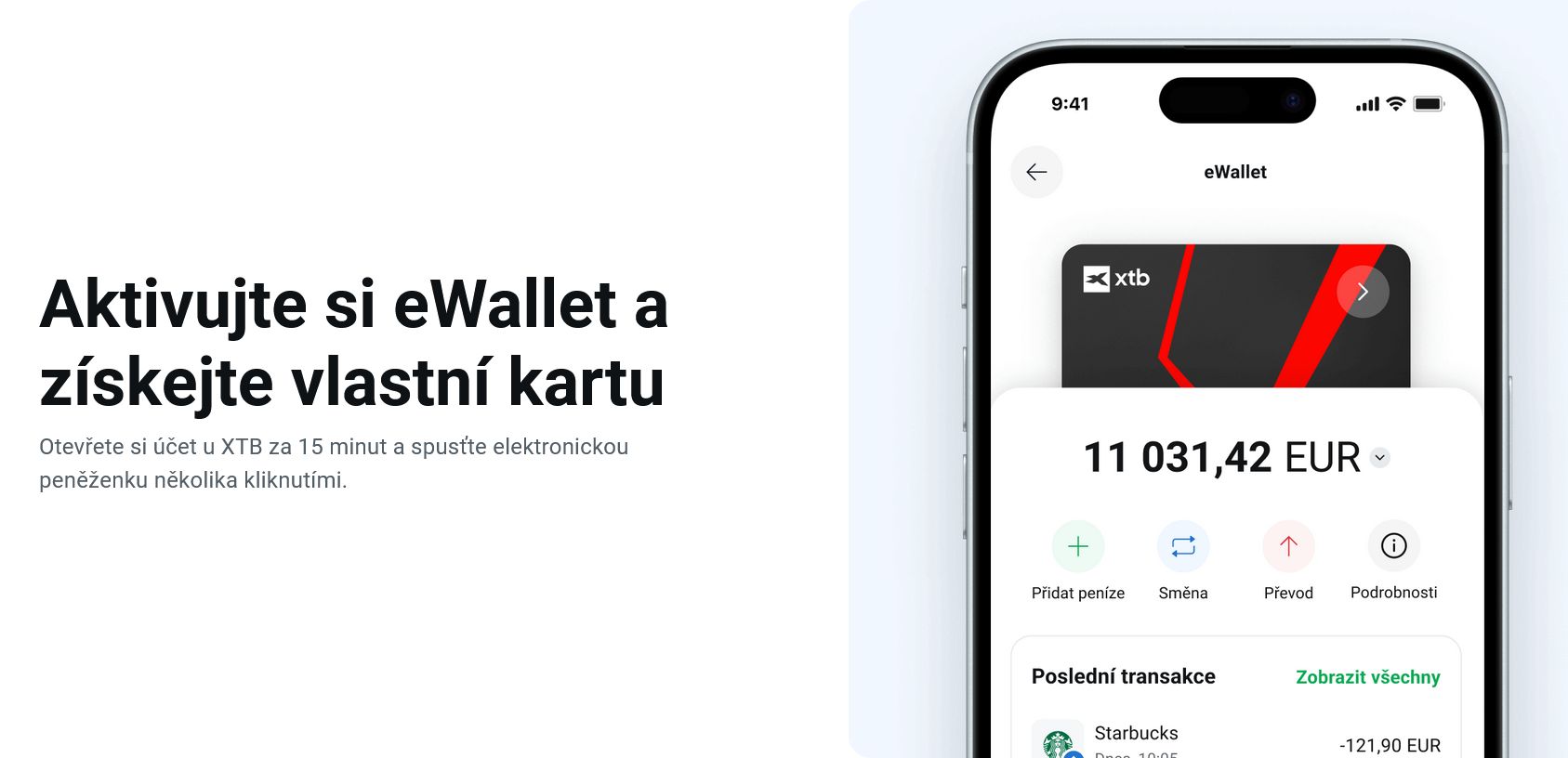eWallet XTB recenze. Zdrojj: xtb.com