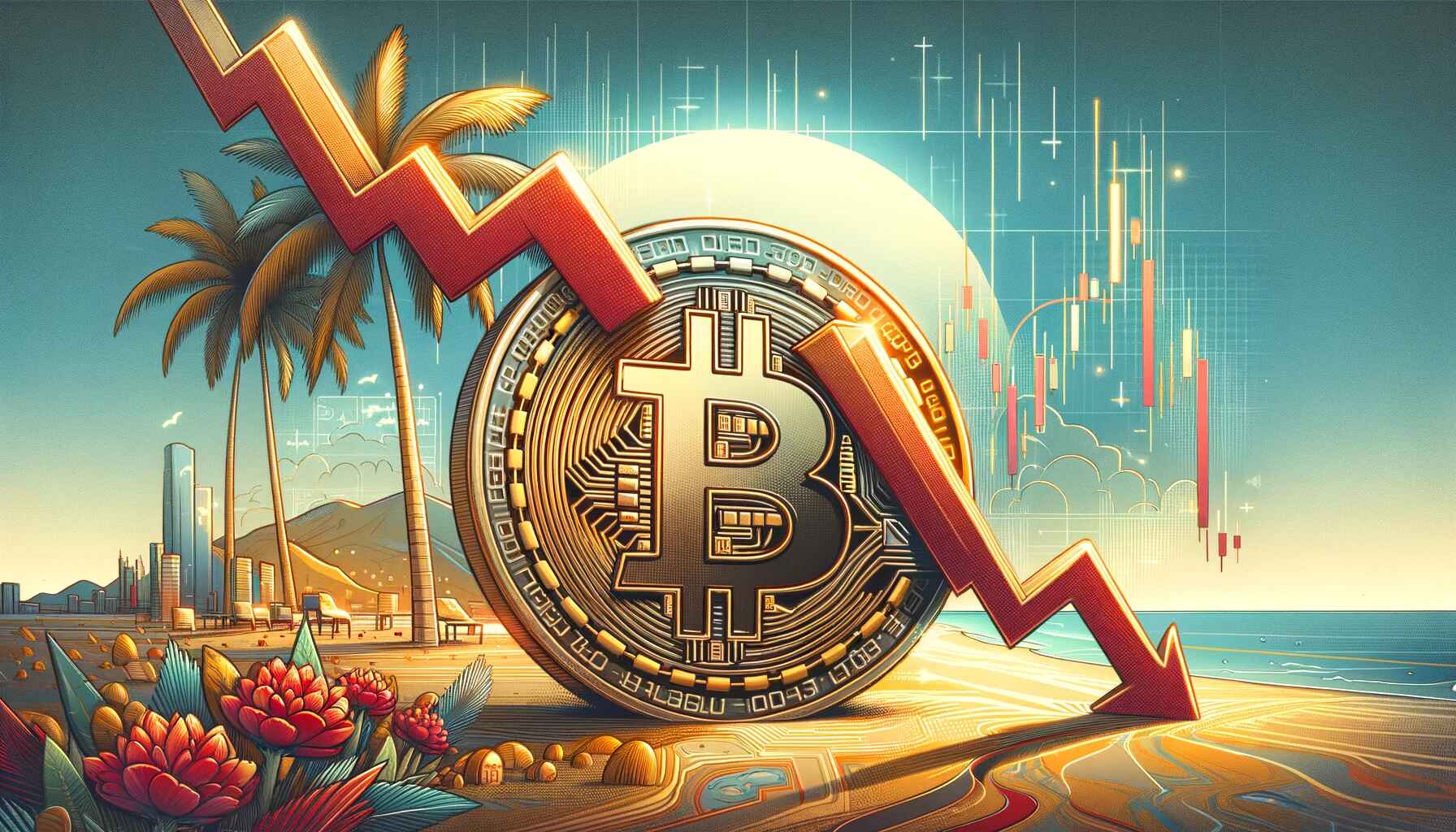 Blíží se pokles ceny bitcoinu na 63 000 USD? Podle některých indikátorů ano