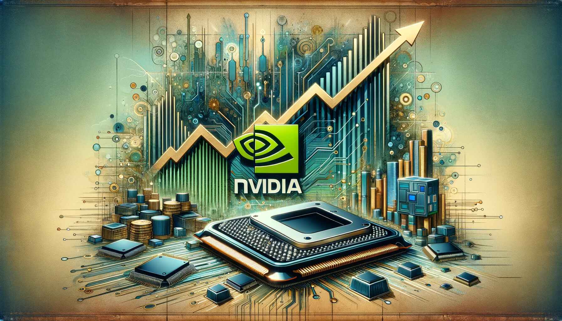 Akcie Nvidia předbíhají Bitcoin a Ethereum ve volatilitě