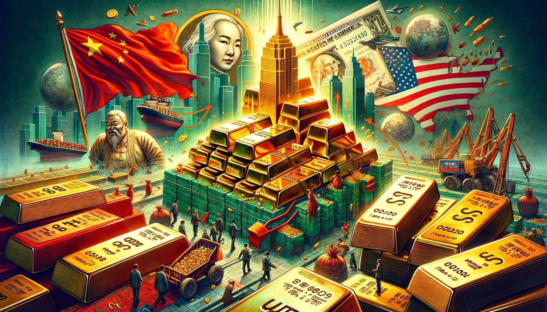 Čína nakupuje zlato a zbavuje se amerických státních dluhopisů