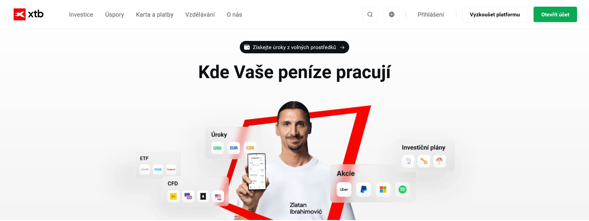 XTB nabízí uživatelům nahlédnout do rozhraní obchodní platformy pomocí otevření demo účtu. Zdroj: XTB
