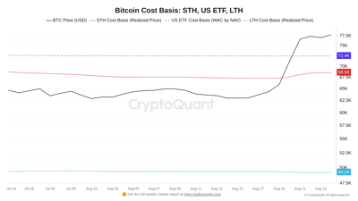 Bitcoin-Cost-Basis-STH-US-ETF-LTH-10