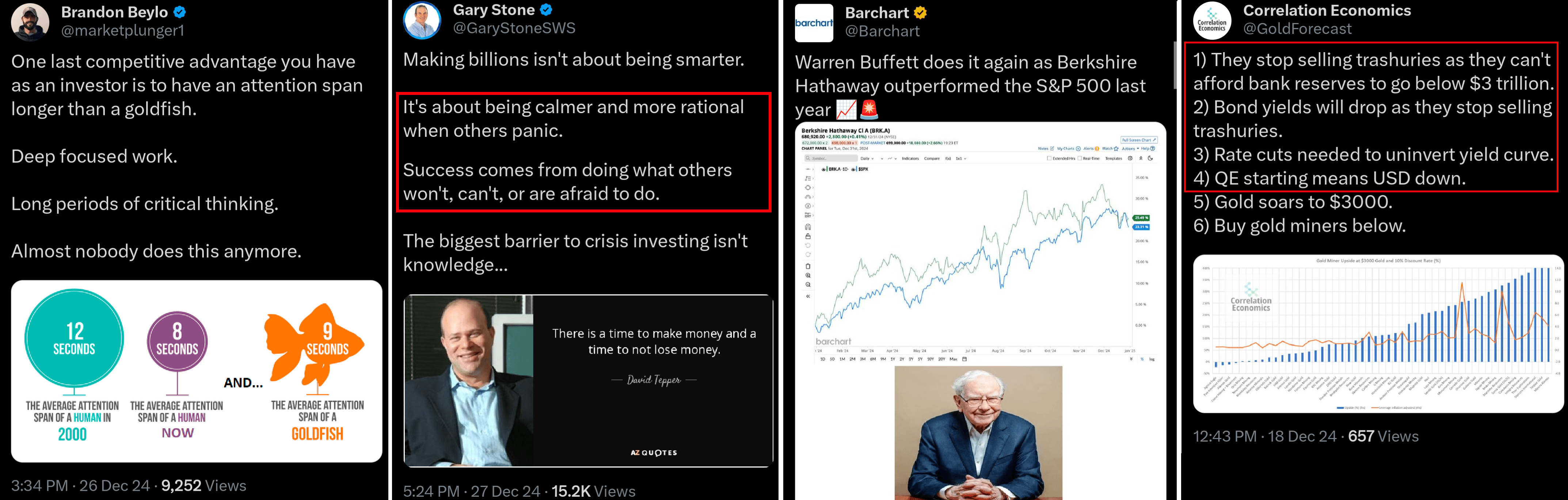Negativní sentiment investorů v sektoru drahých kovů, zdroj: x.com
