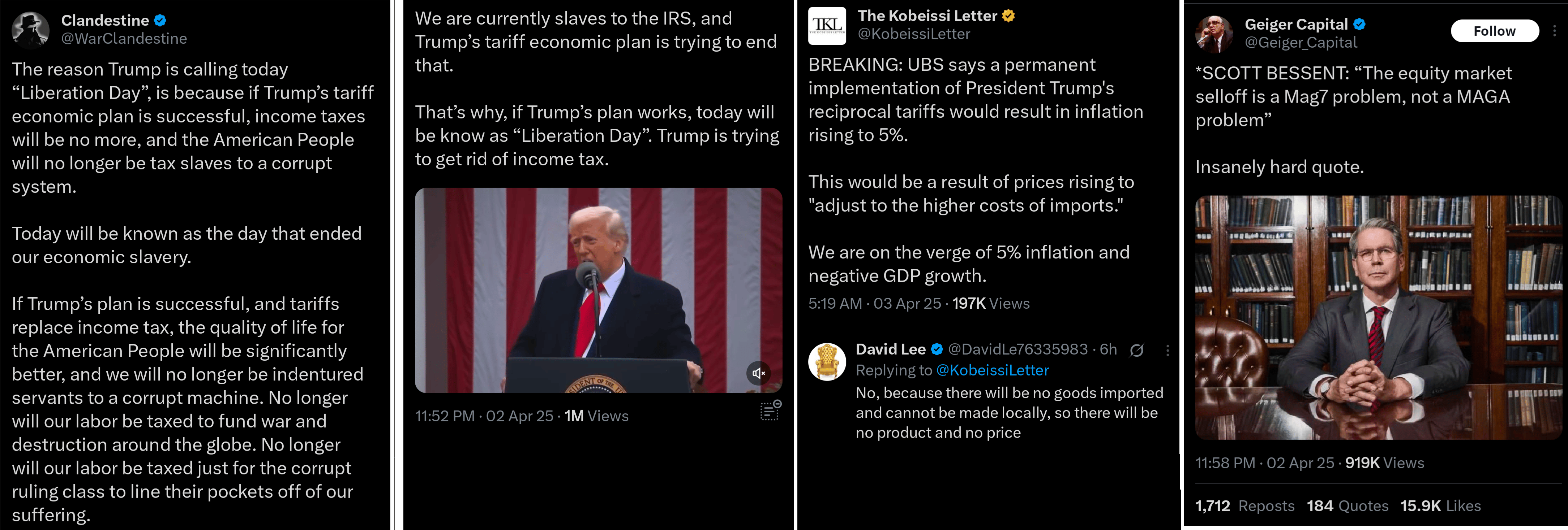 Trumpův odvážny krok navýšit cla, zdroj: x.com