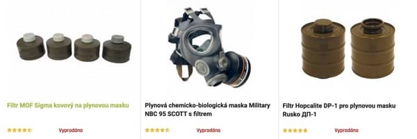 plynove masky vyprodano