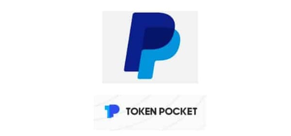 Porovnání loga PayPal a TokenPocket.