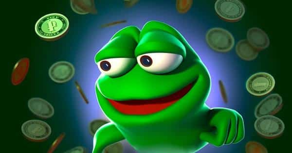 pepe memecoin coin frog token