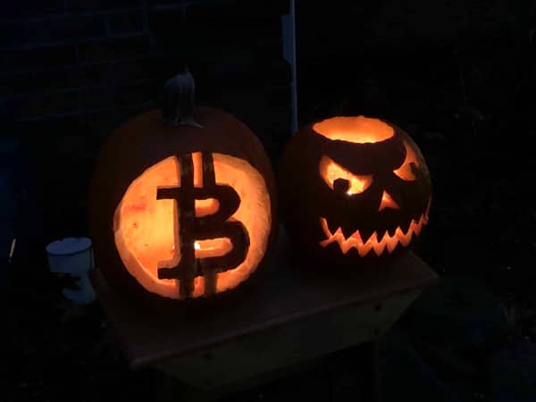 halloween, dušičky, bitcoin, dýně