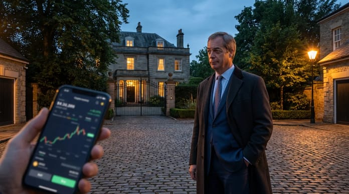Britský politik Nigel Farage si koupil dům za 1,8 milionu dolarů po krypto daru 6,7 MLN USD