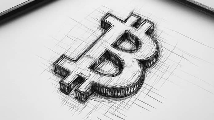 bitcoin btc logo Midjourney