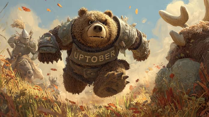 bitcoin btc medvědi uptober říjen prohra bear market Midjourney