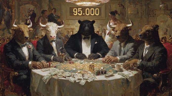 bitcoinbtc bears bulls poker 95000 Midjourney