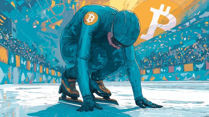 bitcoin btc zavod start signál Midjourney nahledovy obrazek