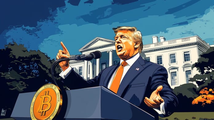 Donald Trump kryptoměny platforma USA Spojené státy prezident kandidát