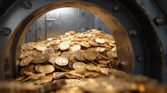 bitcoin btc opce kurz cena USD trezor Midjourney