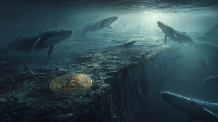 Bitcoin BTC velryby dno odraz USA Midjourney nahledovy obrazek