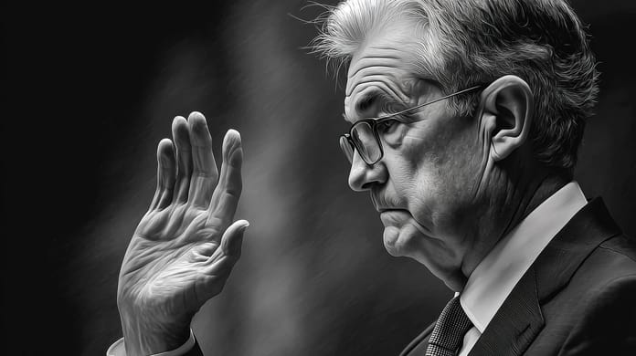 Jerome Powell USA Spojene staty inflace Fed sazba odchod Midjourney nahledovy obrazek