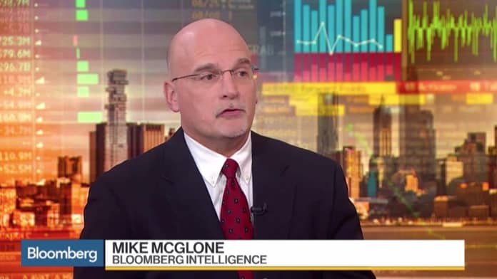 mike, mcglone, bitcoin, kryptoměny, bloomberg